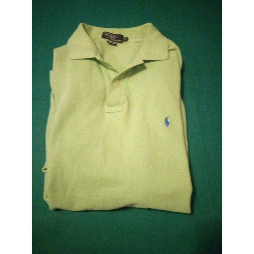 Polo Ralph Lauren Men's 2XL Classic Green 100% Cotton Short Sleeve Polo Shirt